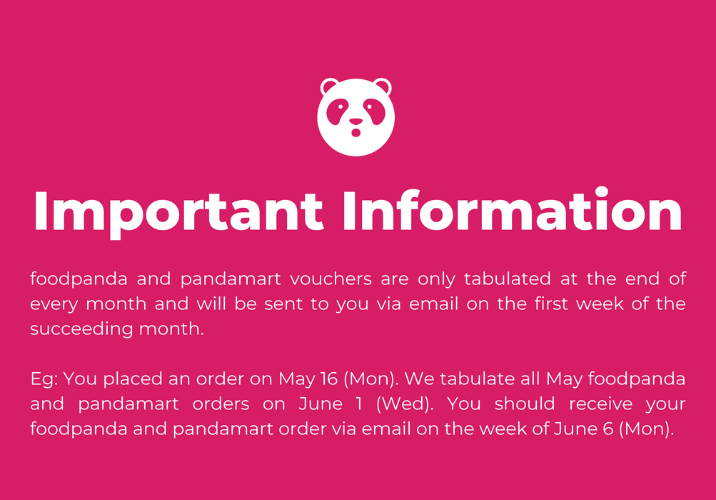 foodpanda Voucher (physical)