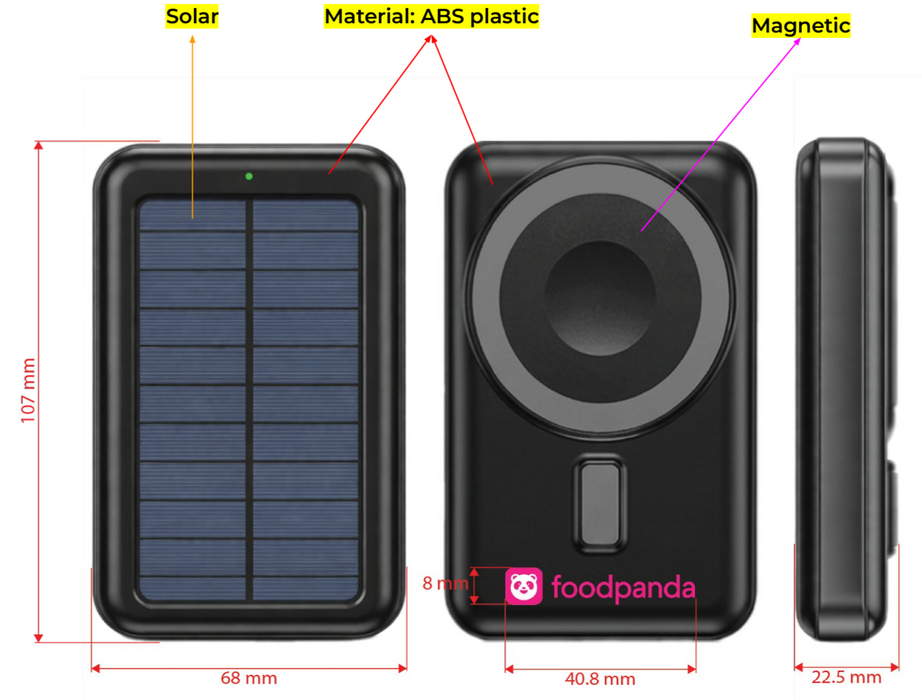 Powerbank（Solar Magnetic charging Power Bank)